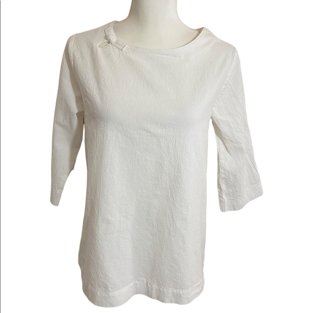 Best Tailor White Asian Inspired Cheongsam Cotton Linen Tunic Size